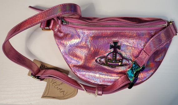 Vivienne Westwood Fanny Pack Bag Purse Designer Oil Slick Rainbow