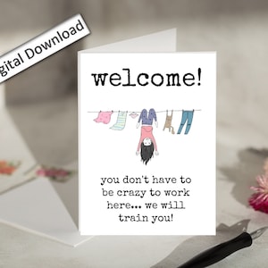 4x6, Benvenuto NUOVO DIPENDENTE, Download della carta, Benvenuto nel team, Non devi essere pazzo per lavorare qui, Lavora con la famiglia, Incontra il team, Nuovo lavoro