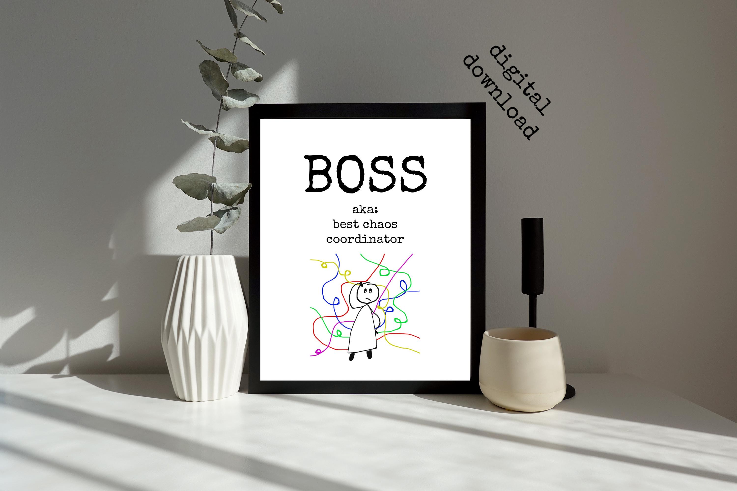 Funny Boss SIGN: 8x10 Printable, Appreciation, Thank You - Etsy