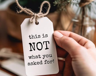 Etiquetas de regalo sarcásticas: frases minimalistas divertidas (IMPRIMIBLES)