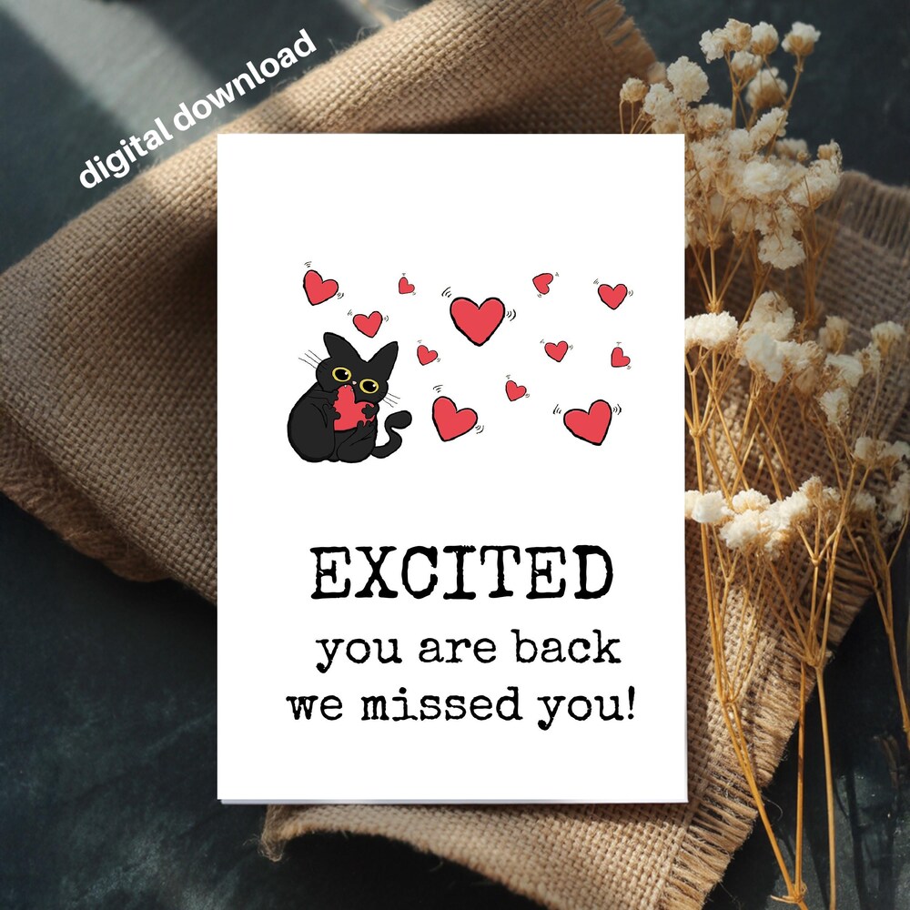 Welcome Back Note Heart Goodvibeswordart - Etsy