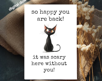 Printable Welcome Back Card: Coworker, Boss, Employees, Funny (4x6)
