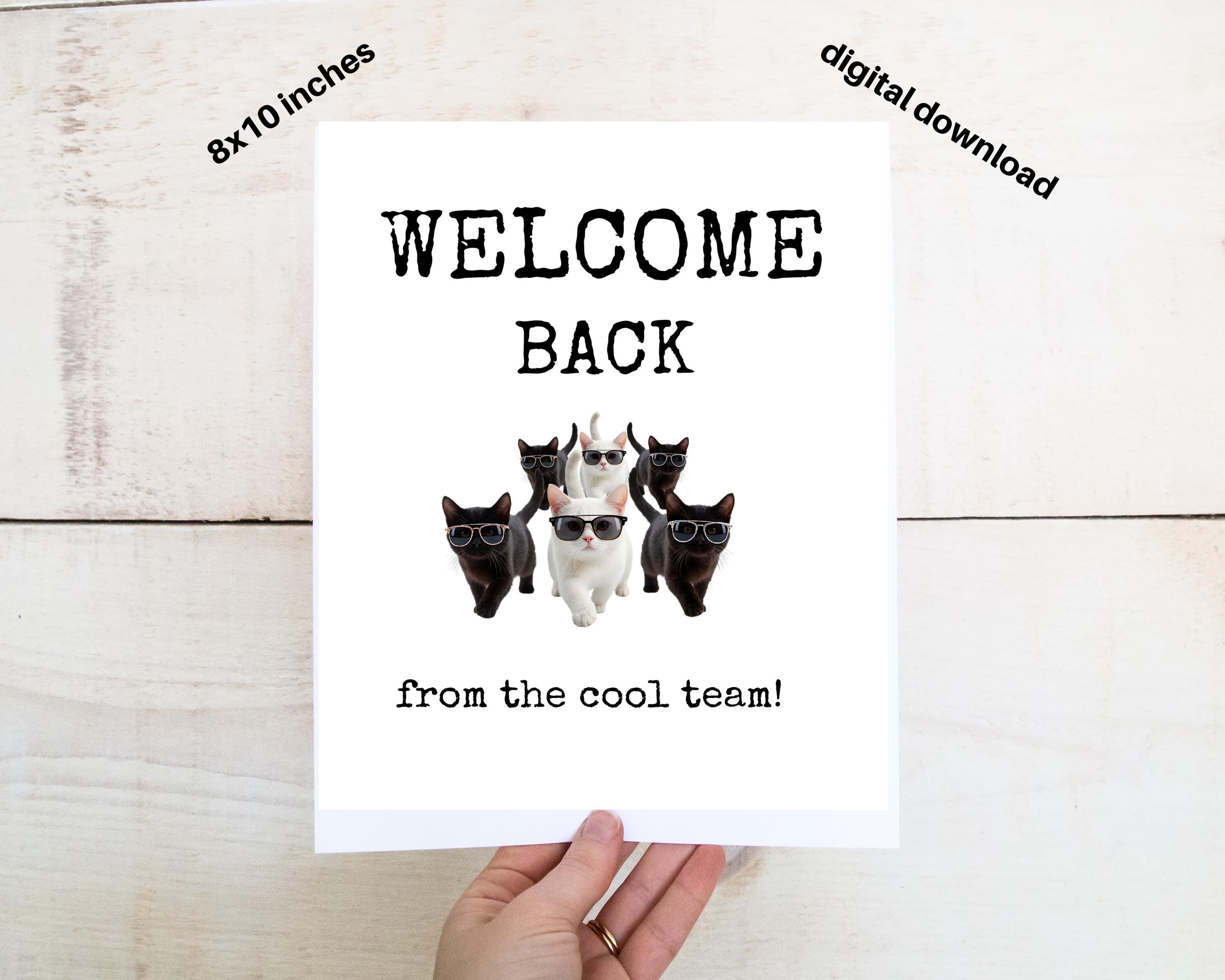 Welcome Back SIGN: Funny (8x10 Printable) - Etsy