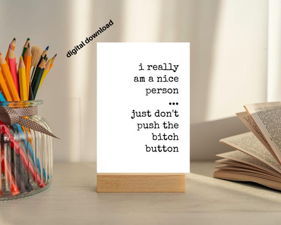 Funny Office Desk Quote Sign: 5x7 Cubicle Art Print (printable) - Etsy