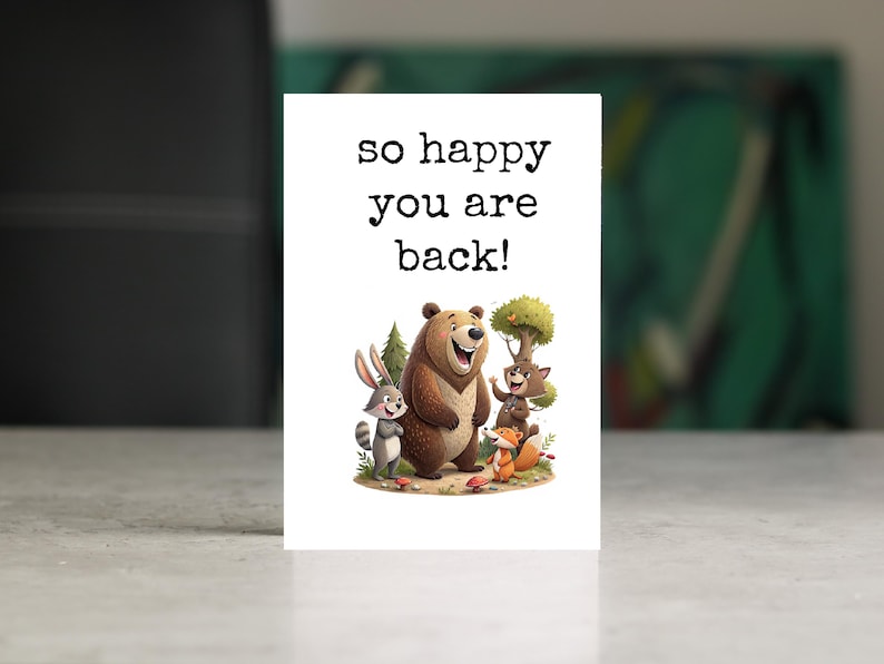 Welcome Back Card Printable: Minimalist 4x6 Design (digital Download ...