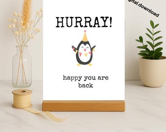 8x10 Welcome Back Sign (Printable, Digital Download)