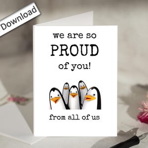4 x 6, fier de vous, carte, imprimable, de la part de nous tous, félicitations, bravo, réalisation, carte d'encouragement, félicitations, succès