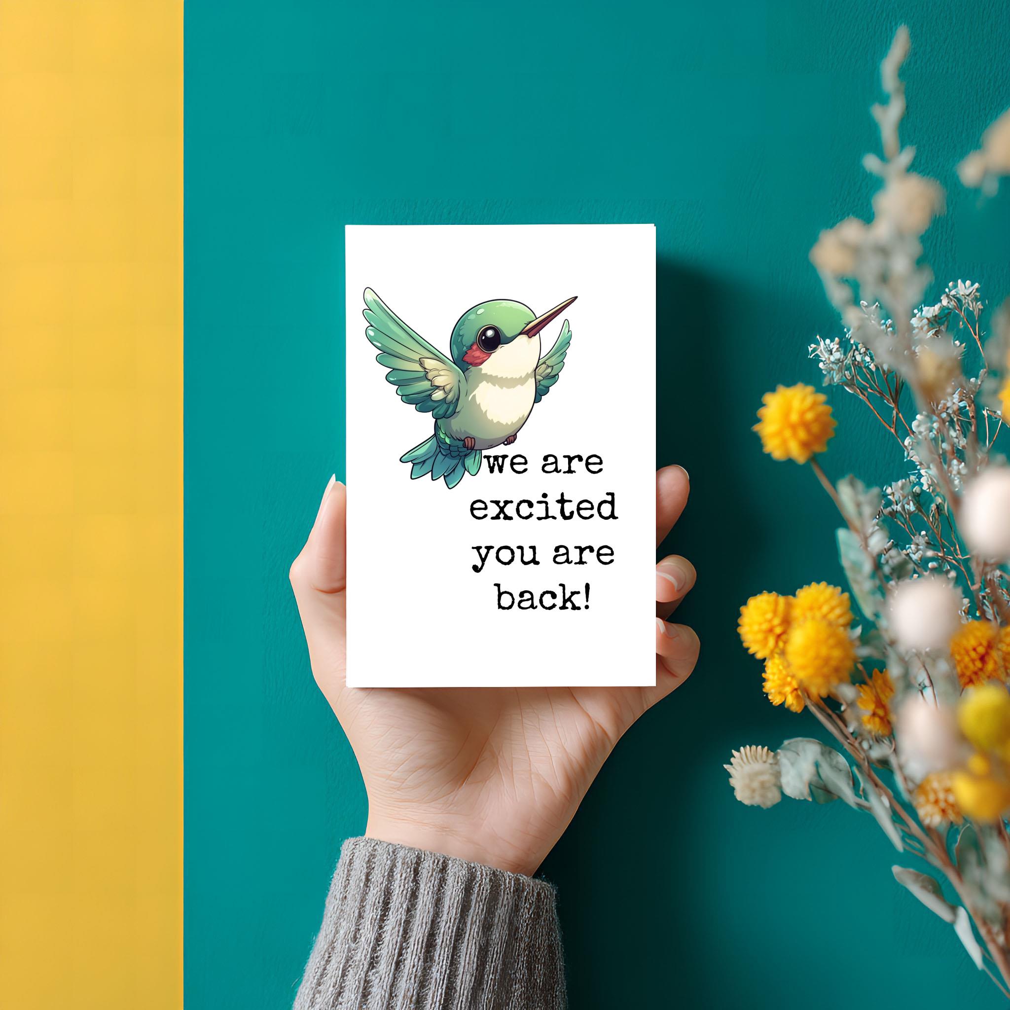 Welcome Back Card: Excited You Are Back (4x6 Printable) - Etsy