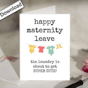 4x6, Feliz licença-maternidade, Cartão, PARA IMPRIMIR, Futura mamãe, Colega de trabalho, Melhor amiga do trabalho, Colega, Cartão de licença-maternidade, Licença-maternidade, Sentiremos sua falta