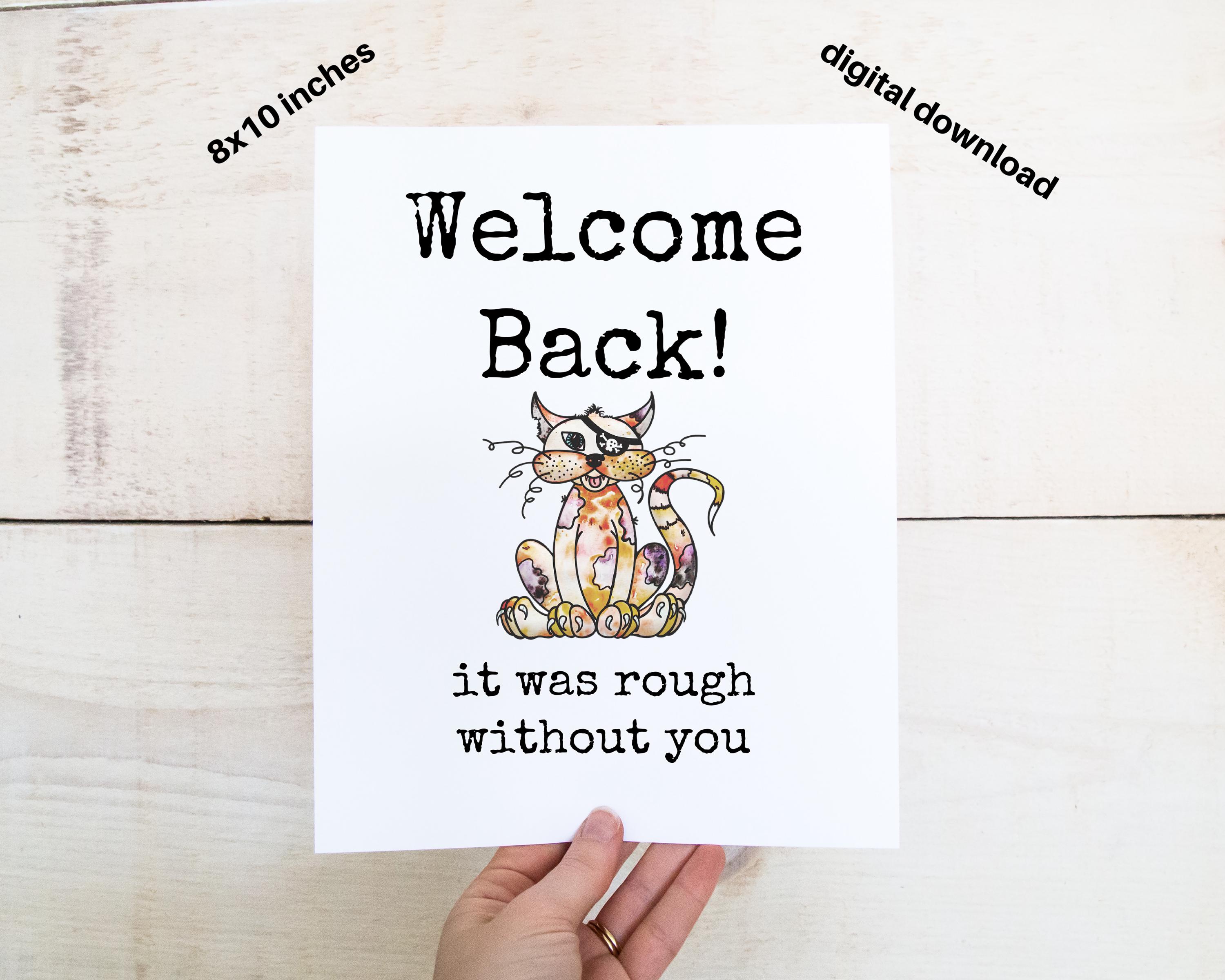 funny-welcome-back-sign-sarcastic-8x10-printable-etsy
