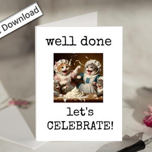 4 x 6, LET'S CELEBRATE, bravo, carte imprimable, félicitations, félicitations, accomplissement, encouragement, jalons, nouvel emploi, remise des diplômes