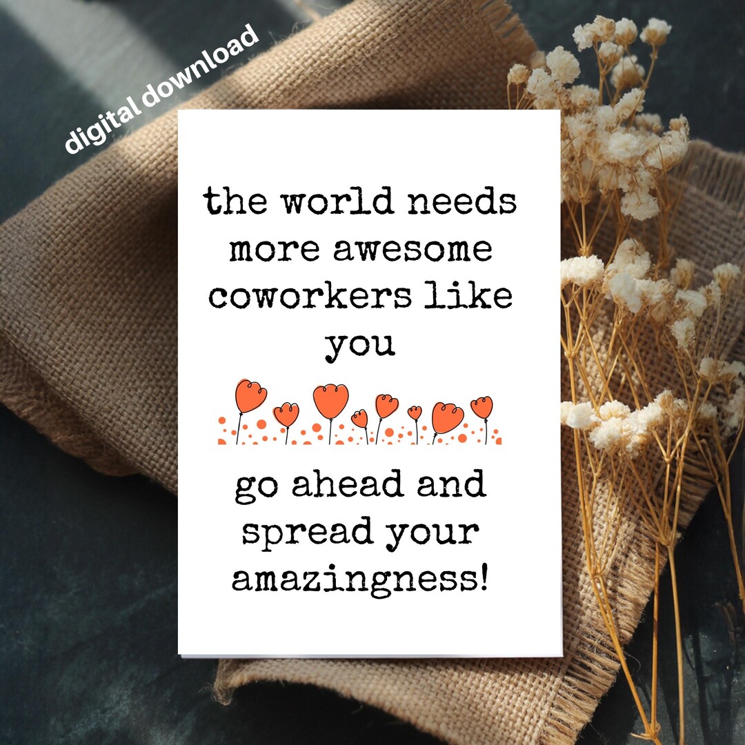 Coworker Appreciation Card: Spread Your Amazingness (4x6 Digital ...