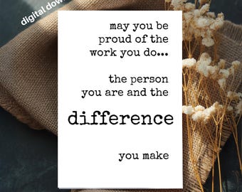 Coworker Appreciation Card: Printable Thank You (Digital Download)