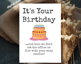 Biglietto Di Compleanno Umoristico Per Collega – 'You Are The Reason I Don't Punch People At Work' - 2