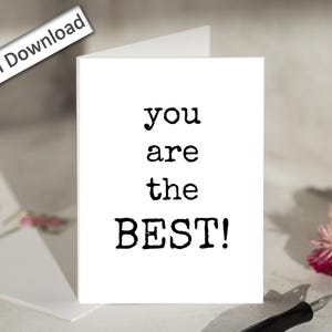 Appréciation d'un collègue de travail 4 x 6, carte, imprimable, meilleur ami de travail, carte d'ami de travail, carte de remerciement, merci, vous êtes le meilleur, téléchargeable