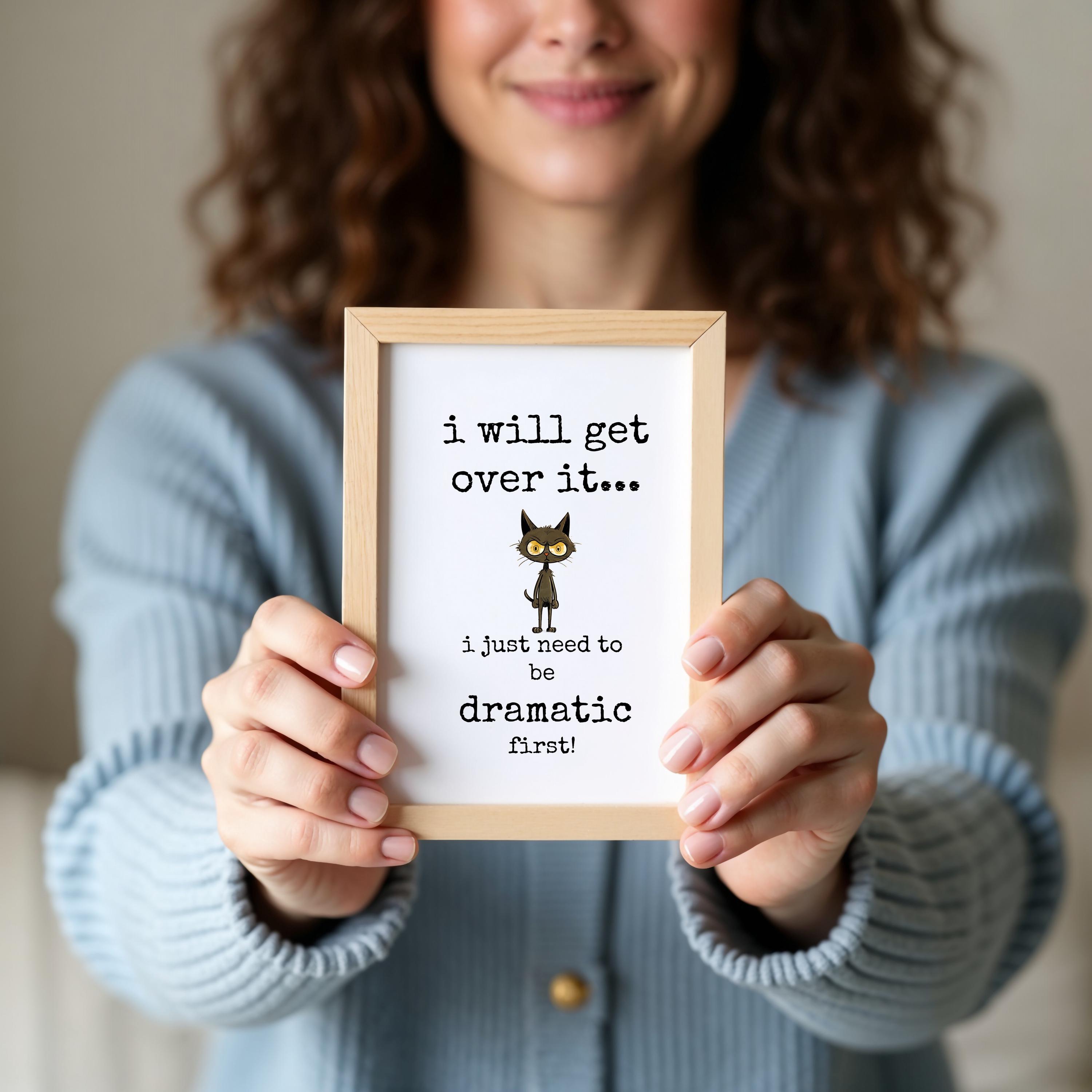 Funny Work Desk Sign: Sarcastic Office Decor (5x7 Printable