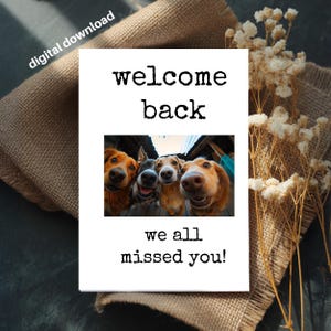 Karta powitalna: Zabawne psy, współpracownik, szef (do druku, format 4x6)