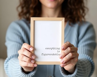 Figureoutable Desk Quote: 5x7 Printable Office Decor (Digital Download)