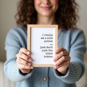 Funny Office Desk Quote Sign: 5x7 Cubicle Art Print (Printable)