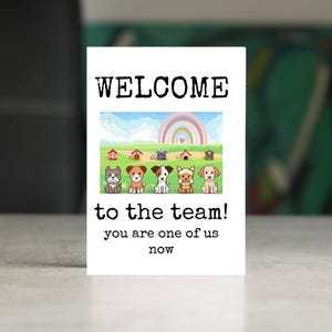 4x6, NEW EMPLOYEES Card PRINTABLE Welcome to the Team Card Team ...