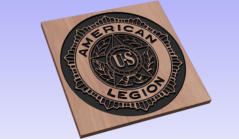 Download American Legion Logo crv3d crv dxf ai svg eps pdf | Etsy