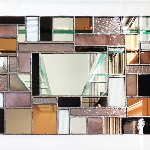 Stained Glass Mirror Etsy Australia
