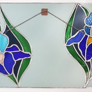 Wandhangende glazen spiegel met bloemenornament art nouveau stijl moderne inrichting afbeelding 9