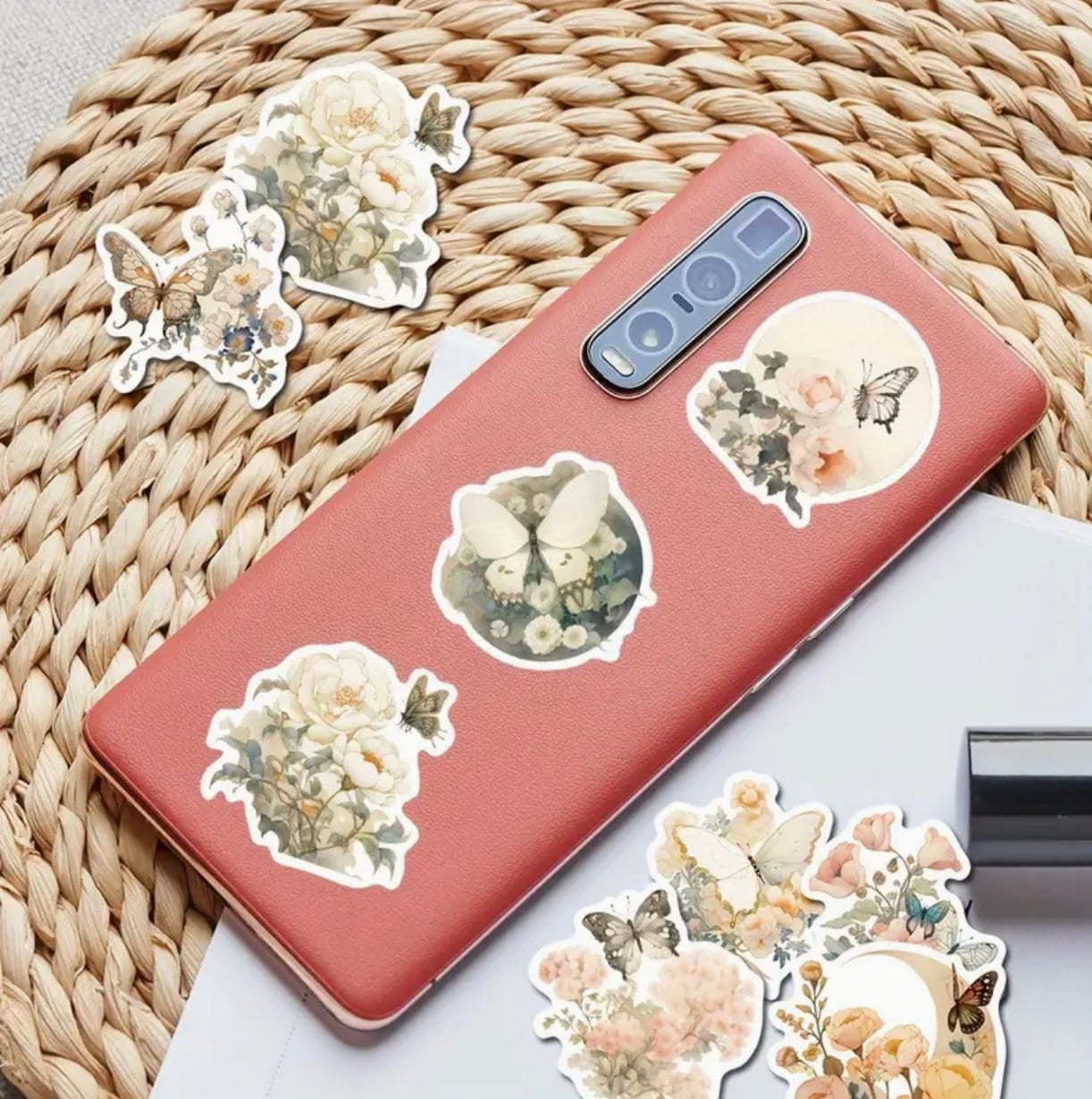1000 Adesivi Fiori E Farfalle: Decorazioni Colorate Per Album, Buste E Feste! - 6