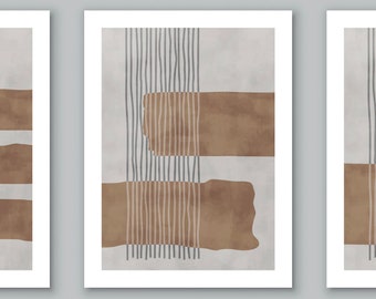 Briefkarten Set Mid Century Modern Bauhaus Kartenset mit Umschlägen-Blanko-Briefkartenset&Weißen Umschlag. Klare Geschenkverpackung, Bauhaus, Abstrakt