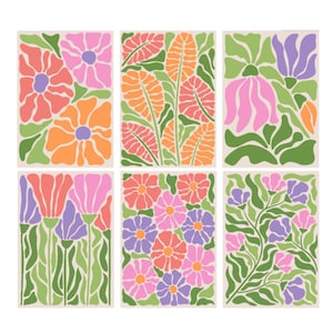 Cartões de Nota Abstratos Modernos de Meio Século - Conjunto de 8 com Envelopes + Adesivos! Elegantes, minimalistas e perfeitos para qualquer ocasião.