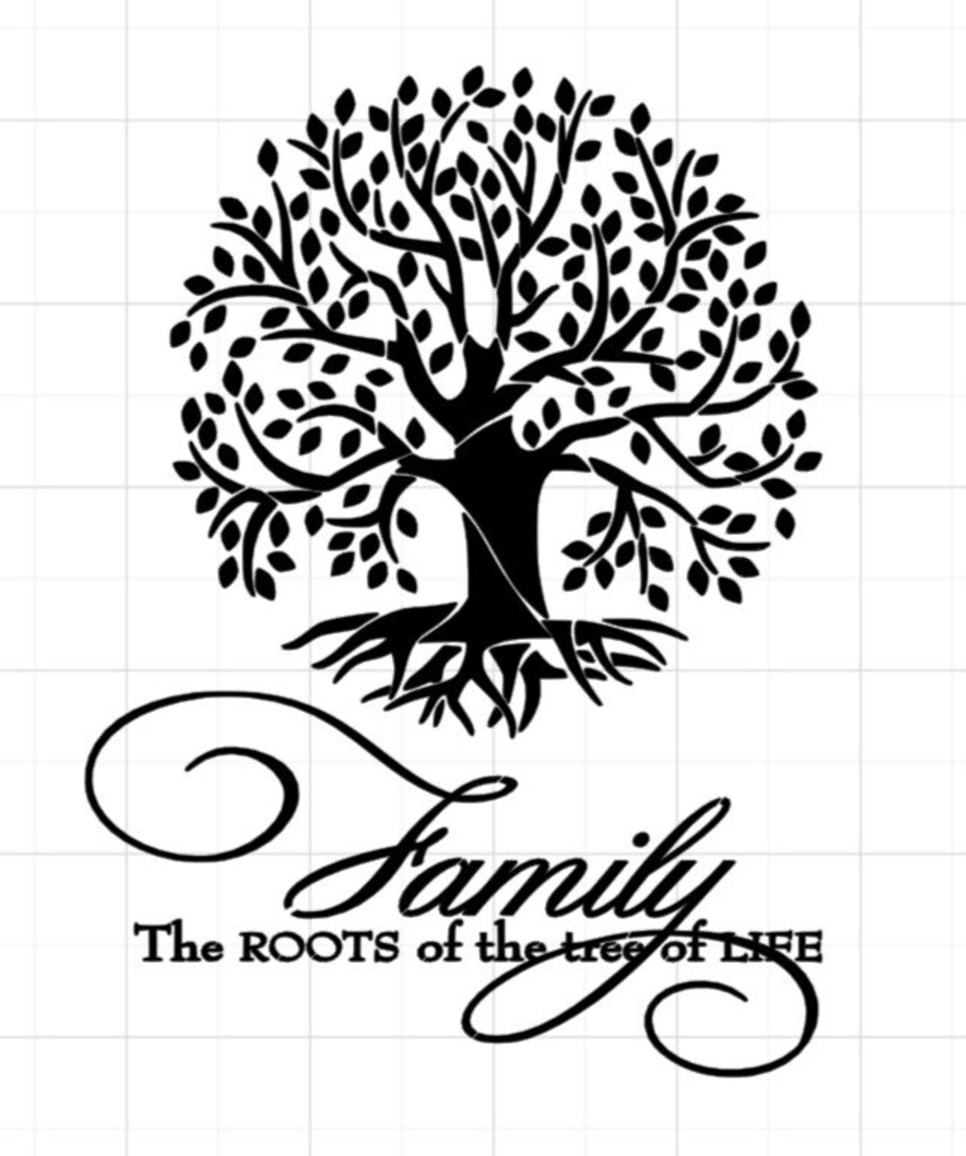 Tree of Life Stencil family is the Roots of the Tree of Life - Etsy