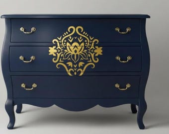 Traditional Swedish Kurbits Rosemaling Stencil for Home Decor Projects Folk Art