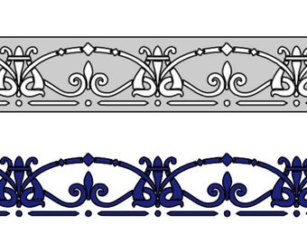 Deco Border Stencil-Wall Decor-Multiple Sizes or Custom ASK! Reusable Mylar or Adhesive Vinyl Stencil.Home Decor,Wall,Furniture - Art Noveau