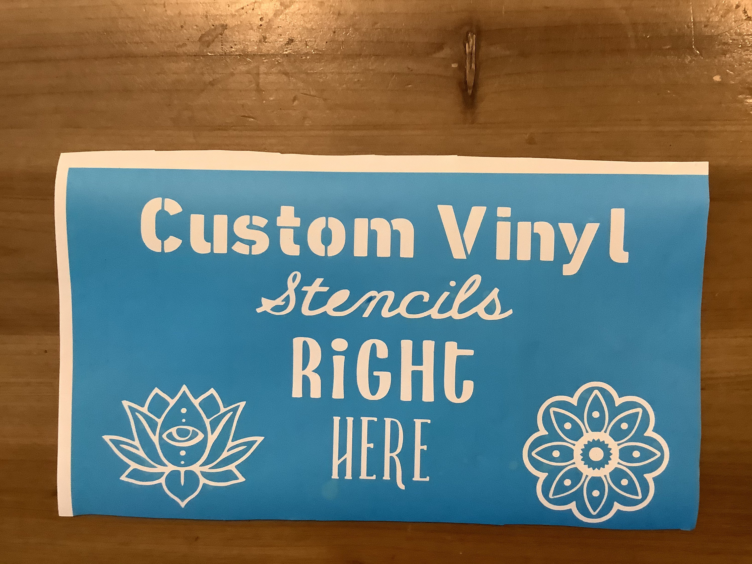 Custom Stencil Vinyl Adhesive or Reusable Mylar Ask Us for Etsy Australia