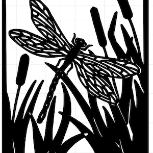Dragonfly Stencil for Furniture, Craft, Fabric Farmhouse & Home Decor-3 Size Avail!Reusable Mylar Or Vinyl Adhesive(single use)