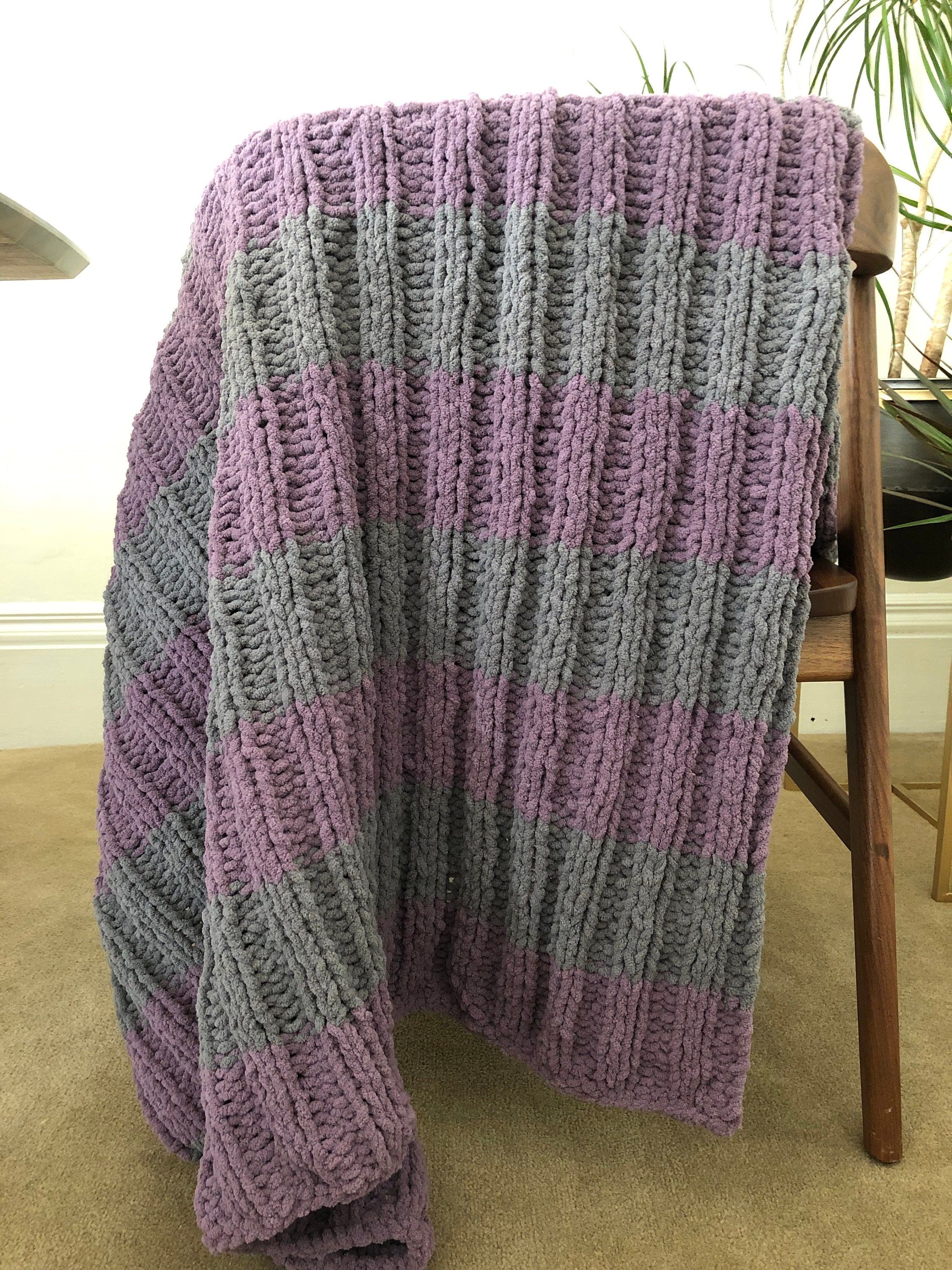 Super Soft Knitted Throw Blanket Etsy Singapore