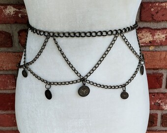 Wow! Vintage 80s ERMINE BEVERLY HILLS Black Crystal  display picture 1