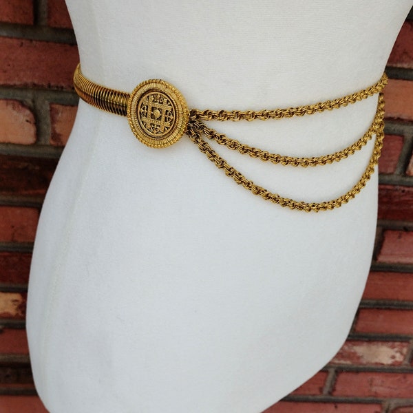 Gold Chain Belt Etsy