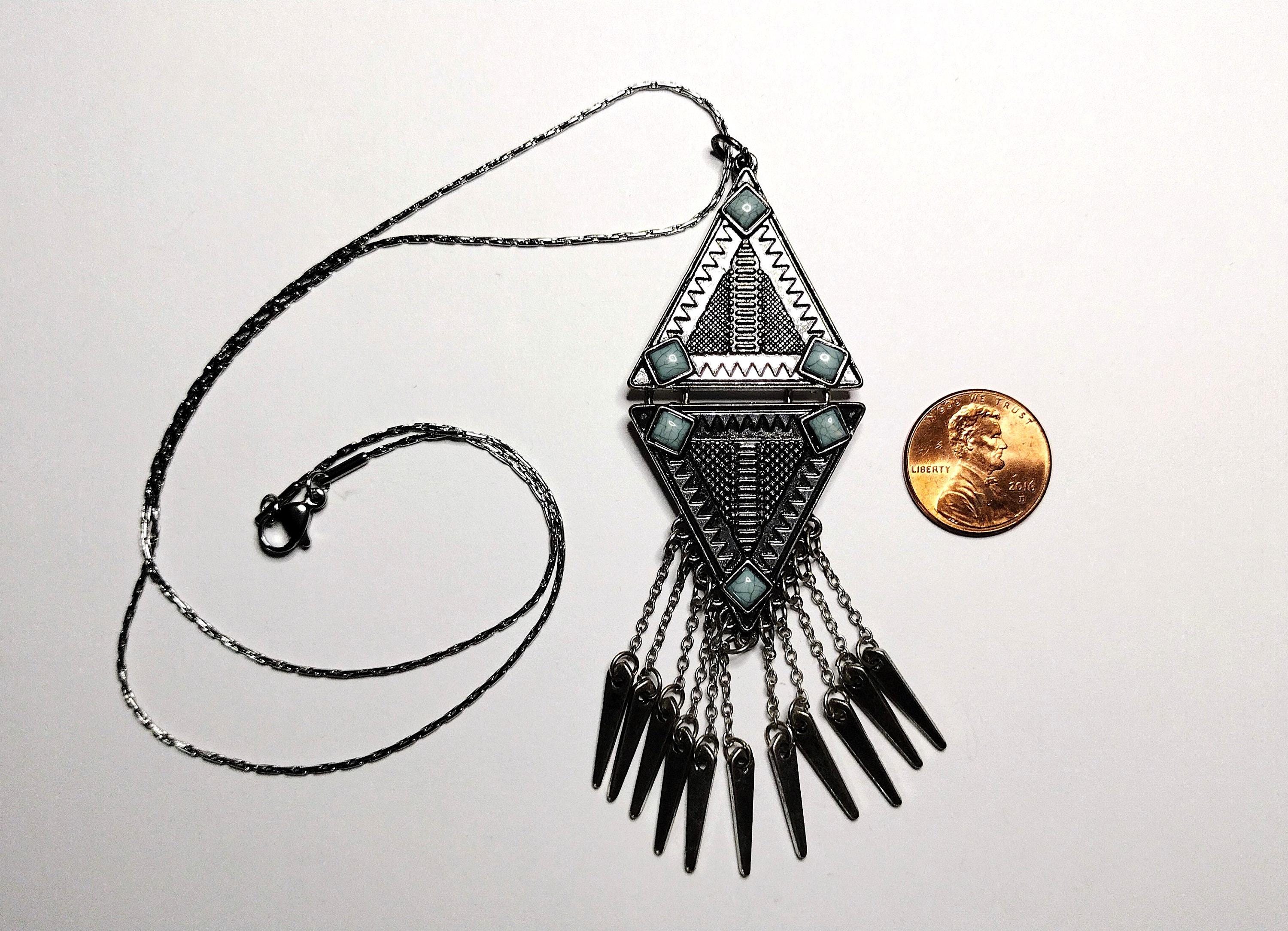 Collier Chaine En Argent Doré Avec Pierres Naturelles Turquoise Et Coquillage 1024x1024