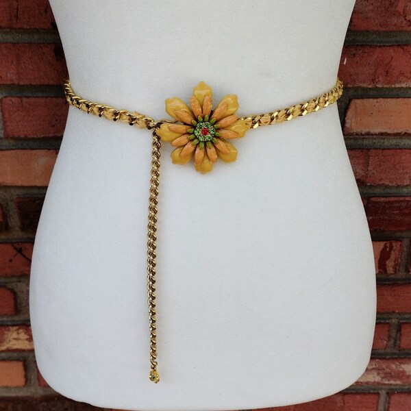 Gold Chain Belt Etsy
