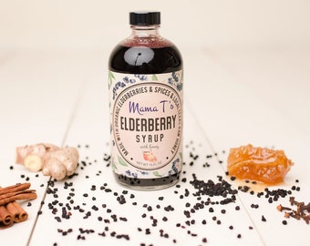 Mama T's Organic Elderberry Syrup 16oz
