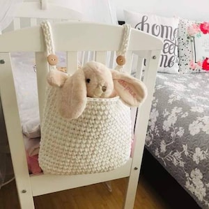 Pacote bebê, cesta de crochê, bolsa bebê