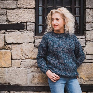 Cozy Sweater, Soft Sweater, Colourful Sweater, Chunky Sweater, Mohair Sweater, Women Sweater