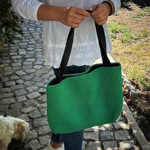 Woman Bag, Handmade, One of a kind, Cozy Bag, Cotton Bag, Crochet Bag, Crochet Marketbag