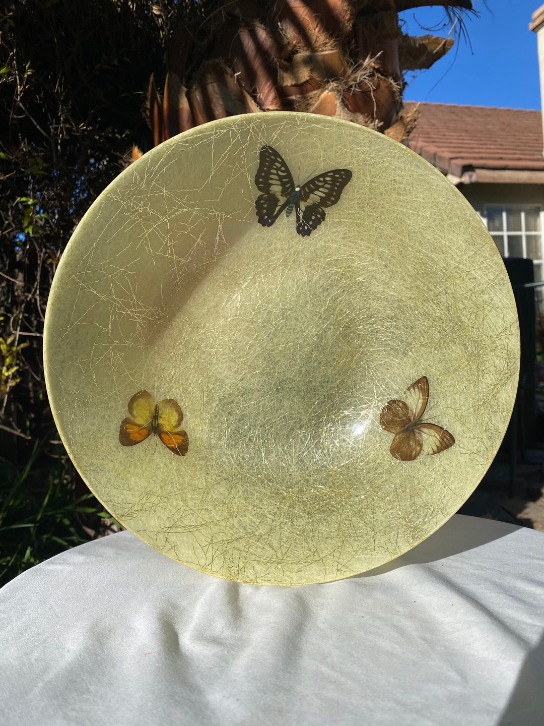 1960s Mid Century Kimball Vesta Fiberglass Butterfly Serving Etsy