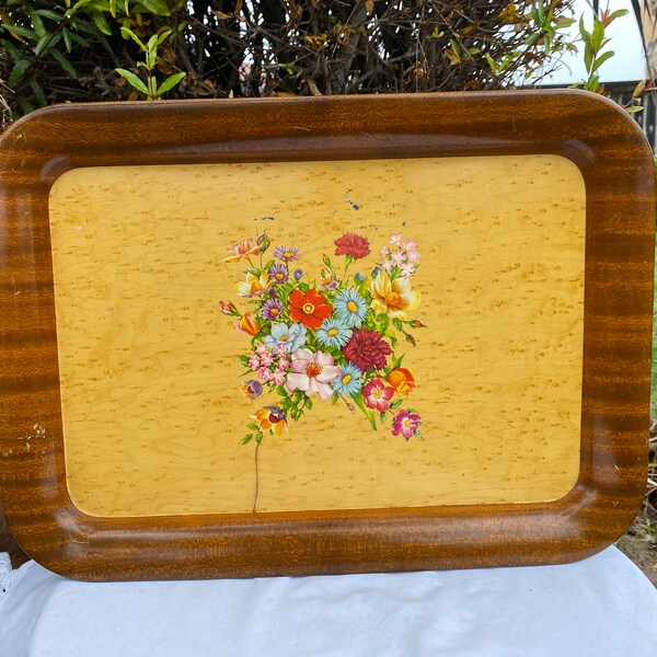 Floral Tv Tray Etsy