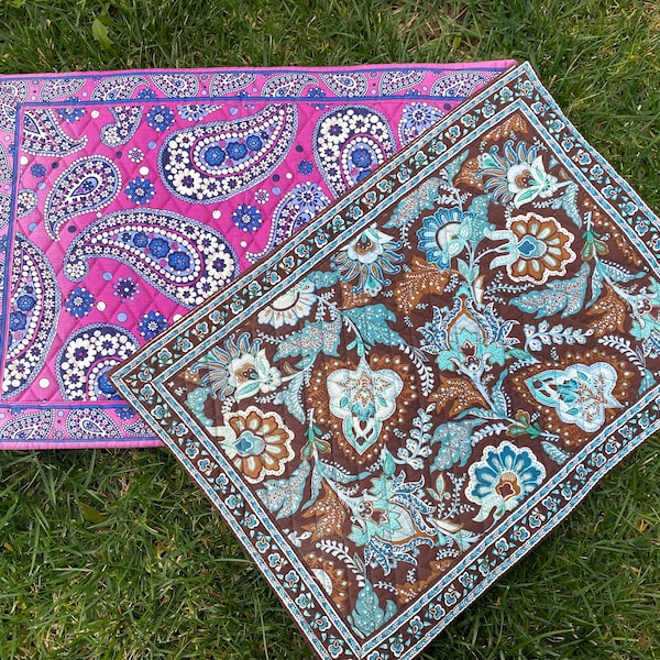 Vera Bradley Assorted Paisley Floral Boho Placemats