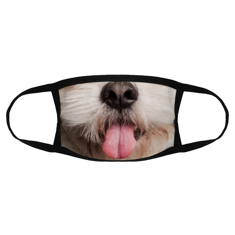 Dog Nose Face Mask Reusable Facemask Adults Funny Face Etsy