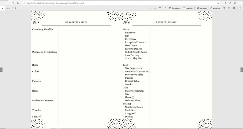 Wedding Planner Printable PDF - Etsy