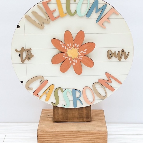 Boho "Welcome to our Classroom" sign, Boho Classroom, Boho Teacher, Boho Decor, Boho Theme, Classroom Sign, Teacher Sign